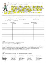 English Worksheet: sentence stress