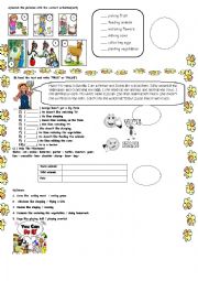 English Worksheet: short quiz