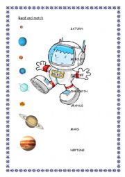 English Worksheet: The Planets 