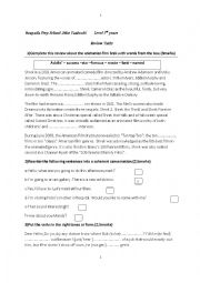 English Worksheet: 1st year post summer review
