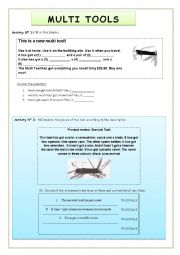 English Worksheet: Multi Tools