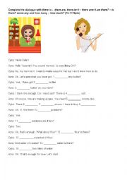 English Worksheet: How many/how much