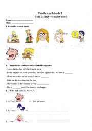 English Worksheet: Family and friends 2 unit 2