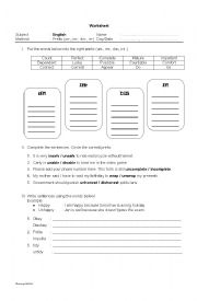 English Worksheet: prefix