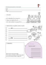 English Worksheet: Revisions fruits&vegetables/ physicalappearance