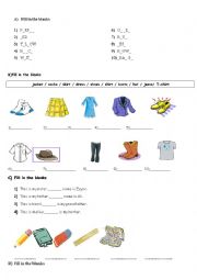 English Worksheet: worksheet