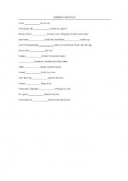 English Worksheet: Gerunds infinitives exercise