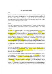 English Worksheet: Book report