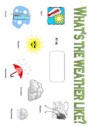 English Worksheet: Weather