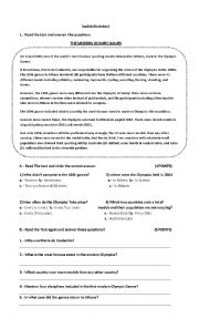 English Worksheet: English worksheet