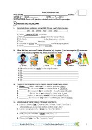 English Worksheet: Used to - english test part 01