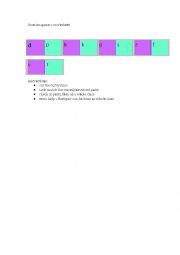 English Worksheet: Domino game - unvoiced voiced