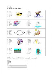 English Worksheet: The Weather