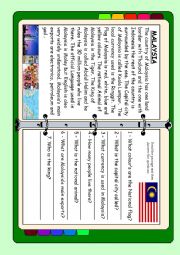 English Worksheet: ASEAN series - Malaysia