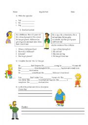 English Worksheet: Descriptions