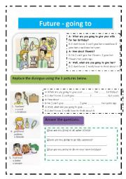 English Worksheet: Future going to