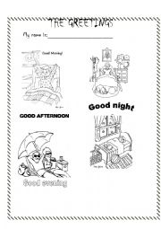 Greetings worksheet