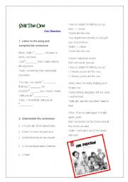 English Worksheet: Still the one - One direction