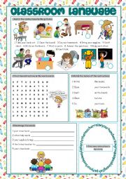 Classroom Language Vocabulary Exercises