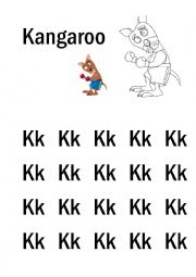 English Worksheet: K-S Handwriting