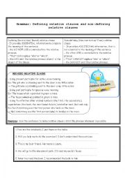 Defining and non-defining relative clauses