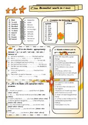 English Worksheet: Remedial work