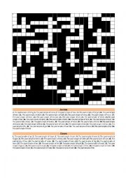 English Worksheet: irregular verbs crossword puzzle