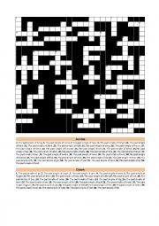 irregular verbs crossword puzzle