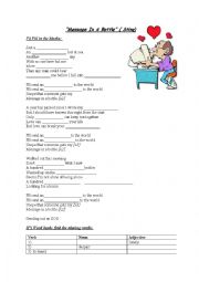 English Worksheet: Song: Message in a bottle - subject loneliness