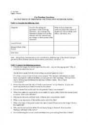 English Worksheet: Cry freedom questions