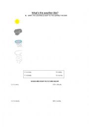 English Worksheet: Whats the weather like?