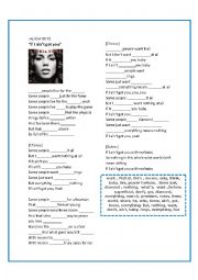 English Worksheet: ALICIA KEYS - if I aint got you