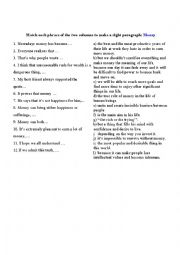 English Worksheet: Money