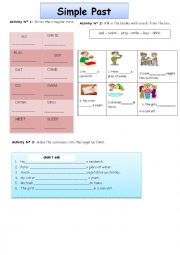 English Worksheet: Simple Past (Irregular verbs)