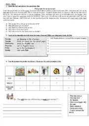 TEST  - WILL FOR PREDICTIONS / PRESENT CONTINUOUS FOR FIXED ARRANGEMENTS