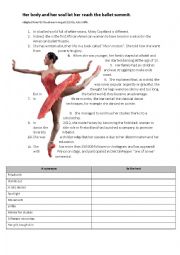 English Worksheet: Mitsy Copeland, a modern heroine, youll fall in love with her grace and style.