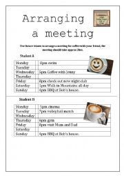 Arranging a meeting