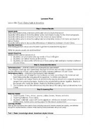 English Worksheet: Dinner