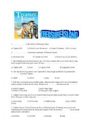 English Worksheet: Treasure Island