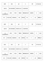 English Worksheet: WORD ORDER