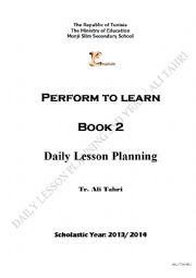 English Worksheet: lesson plan second year