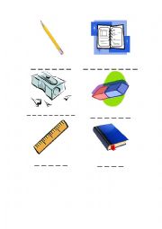 English Worksheet: School things