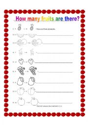 English Worksheet: How many...?