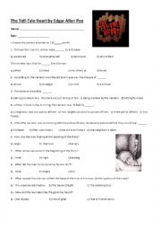 English Worksheet: The Tell-Tale Heart by Edgar Allan Poe