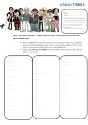 English Worksheet: Urban tribes