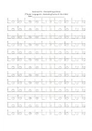 Handwriting worksheets