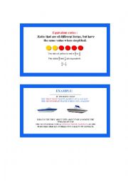 English Worksheet: math: equivalent ratio