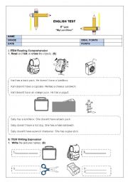 English Worksheet: English Test Have-Has