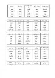 English Worksheet: Taboo game