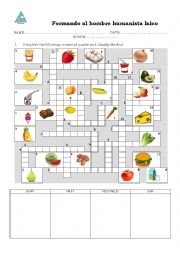 English Worksheet: Food